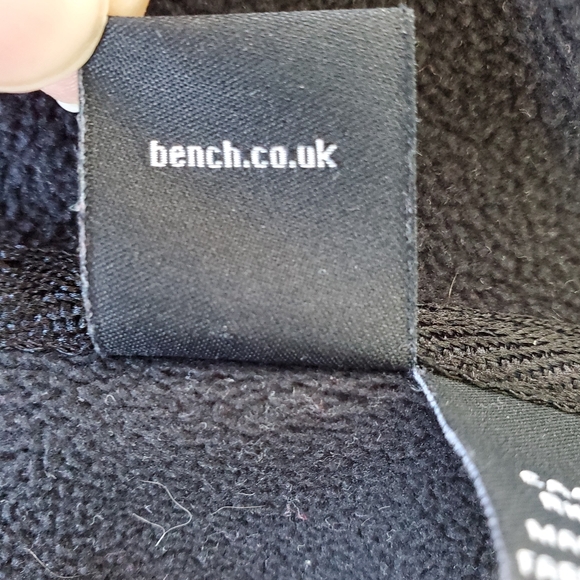 Bench Zip Up Hoodie Women's Size Medium Zip Sweatshirt Colour Block Grey Black - Picture 13 of 16